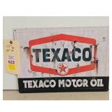 Vintage Texaco Motor Oil Metal Sign