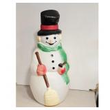 Vintage Light-Up Snowman Christmas Decor