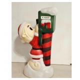 Vintage Blow Mold Santa Claus Mailbox Christmas Ya