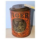 Tiger Chewing Tobacco Tin