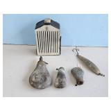 ROLLS ROYCE FLASK W/GLASS FLASK, EARLY CONDITION
