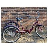 Burgundy Schwinn Tricycle - Adult Trike -