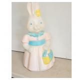 Vintage Easter Bunny Blow Mold Decoration