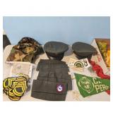 Vintage Military Uniform Accessories Lot - Patches