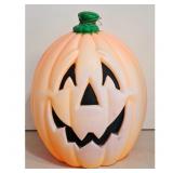 Vintage Blow Mold Light-Up Jack-O-Lantern Pumpkin