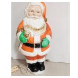 Vintage Blow Mold Santa Claus Christmas Yard Decor