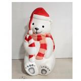 Vintage Blow Mold Polar Bear Christmas Light-Up De