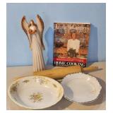 Princess China Serving Bowl and Plate Lot with Ang