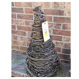 Rustic Grapevine Cone Tree Decoration