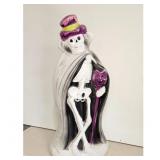 Vintage Halloween Skeleton Blow Mold with Top Hat