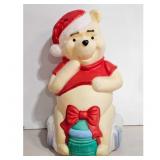 Vintage Winnie the Pooh Christmas Blow Mold 34 Inc