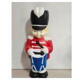 Vintage Toy Soldier Drummer Boy Blow Mold Figurine