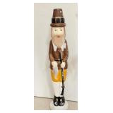 Vintage Lighted Pilgrim Man Blow Mold Yard Decorat