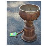 Vintage Metal Cream Separator Base with Bowl