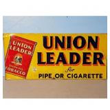 Union Leader Smoking Tobacco Advertising Sign