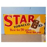 Vintage Star Tobacco Advertising Sign