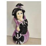 Vintage Halloween Witch Blow Mold Decoration