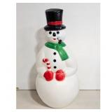 Vintage Blow Mold Snowman Christmas Light-Up Decor