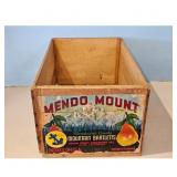 Vintage Mendo Mount & California Fruit Exchange Wo