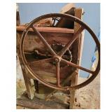 Antique Corn Sheller Machine with Cast Iron Flywhe