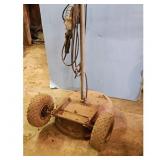 Vintage Rolling Work Light with Dual Bulbs