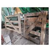 Lot of 2 Wooden Farm Gates 8ft x 46inches