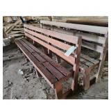 2 Wooden Benches 8ft long fromLudlow Camp