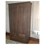 EARLY 2 DOOR/1 DRAWER WARDROBE