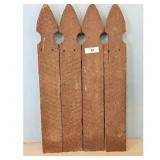 Rustic Wooden Picket Fence Section - Decorative Ac