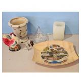 Ceramic Rooster Figurine/ Stone Mountain SouvenIER