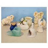 Lot of 7 Decorative Ceramic and Glass Collectibles
