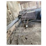 Vintage Metal Ladder and Roller