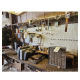 Vintage Metal Parts Organizer Cabinet with Pipe Wr