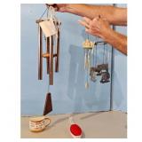 Lot of 3 Wind Chimes - Copper Tubes & Elephant/Cow