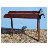 Antique Wooden and Cast Iron Tobacco Cutter