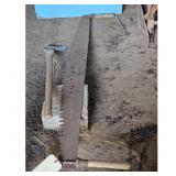 Vintage Two-Man Saw with Axe