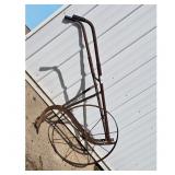 Vintage Garden Cultivator Push Plow with Wheel