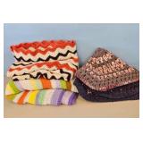 Handmade Crochet Baby Booties and Blankets Lot