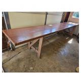 Vintage 12ft Long Farmhouse Table