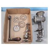 Vintage American Meat Grinder No. 20 with Accessor