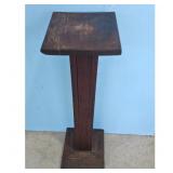 Vintage Wooden Pedestal Plant Stand