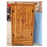 Vintage Cedar Wardrobe Armoire Cabinet with Doors