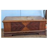 Vintage Cedar Lined Blanket Chest Trunk
