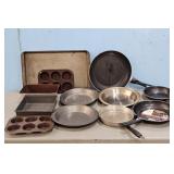 Family Chef 3-Piece Fry Pan Set and Assorted Bakew