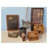 Assorted Decorative Home Accents Lot - Chalkboard,