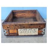 Vintage Wooden Crate Box Industrial Storage Contai