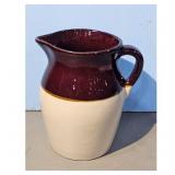 RRP Co.  Brown and Cream Stoneware Pitcher