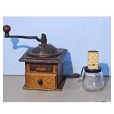 Antique Parkers National Coffee Mill Grinder/Nut C