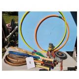 Vintage Sports Lot: Roller Skates, Hula Hoops, Fri