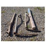 Vintage Farm Tool Lot - Scythes and Other Tool
